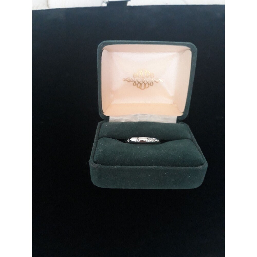 Stainless Steel CZ BAND SZ 6